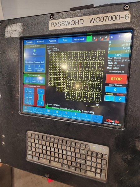 2008 Kinetic 2500 Oxy Plasma Cutting System (#4466)