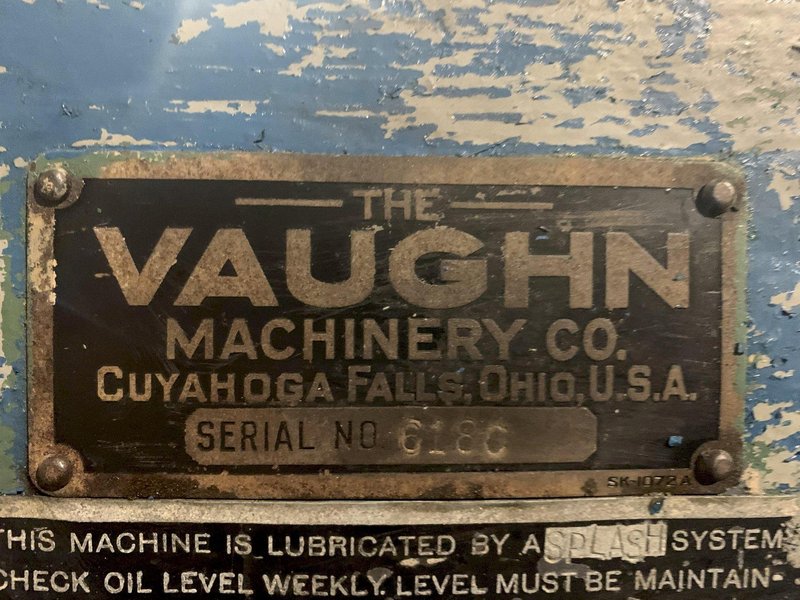50,000 LBS x 38&#039; VAUGHN DOUBLE PULL/ SINGLE CHAIN DRAW BENCH: STOCK #13578