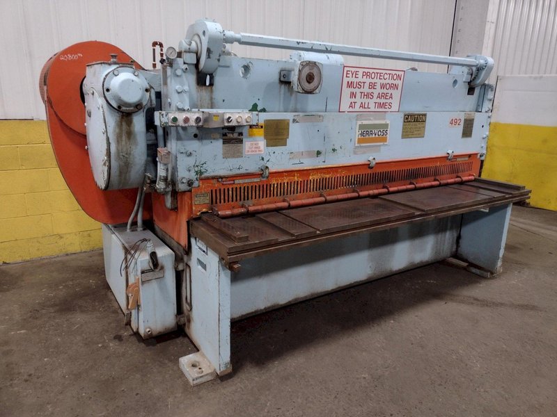 8&#039; X 3/8&quot; HERR-VOSS MODEL #0608 POWER SQUARING SHEAR: STOCK #15326