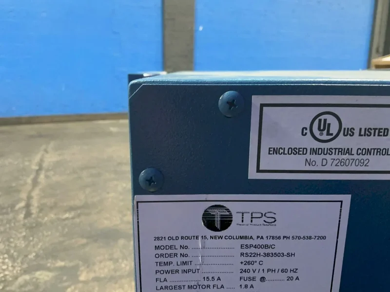 TPS 19” X 15” X 18” OVEN   -  ESP400B/C