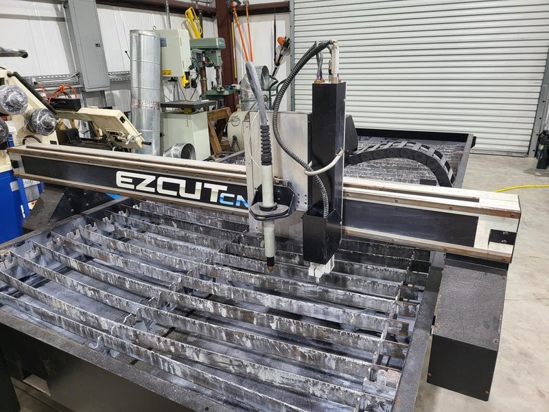 5′ x 10′ EZ Cut 8000-HT-PM105 Plasma Cutter, 2017 – Hypertherm Powermax 105, 105 Amps