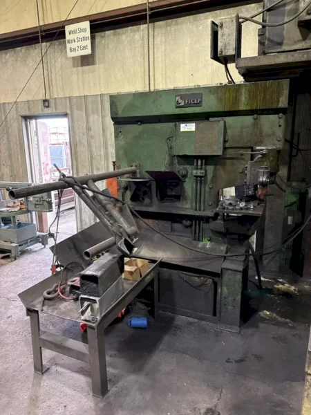 110 TON FICEP HELLER MODEL #UH 1105 HYDRAULIC IRONWORKER: YOBRO #25187