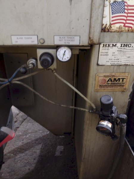 18" X 22" HEM MODEL #V100-LM2 VERTICAL BAND SAW: STOCK #19152