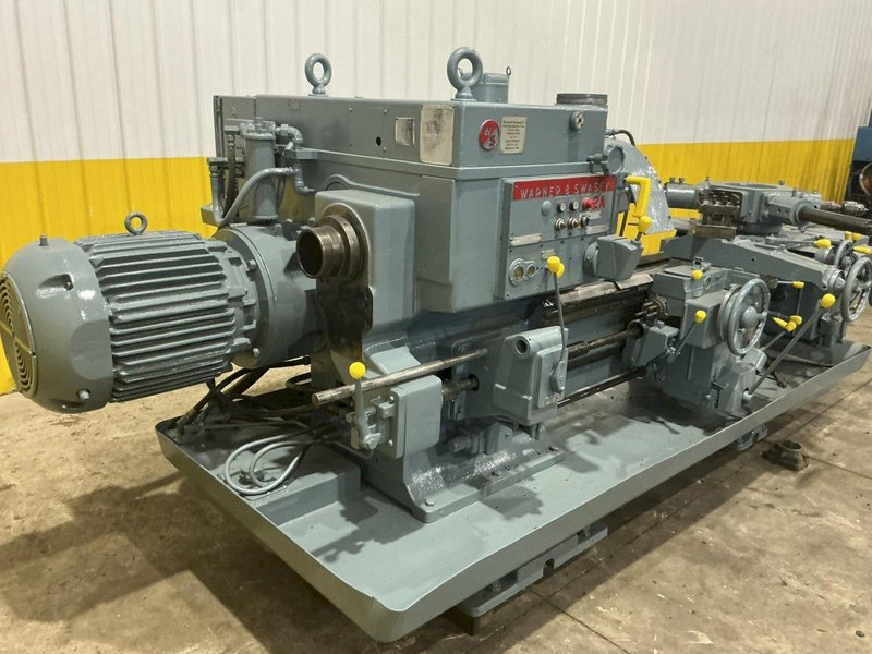 2A WARNER &amp; SWASEY MODEL #M-3470 CROSS SLIDING TURRET LATHE: YOBRO #25009