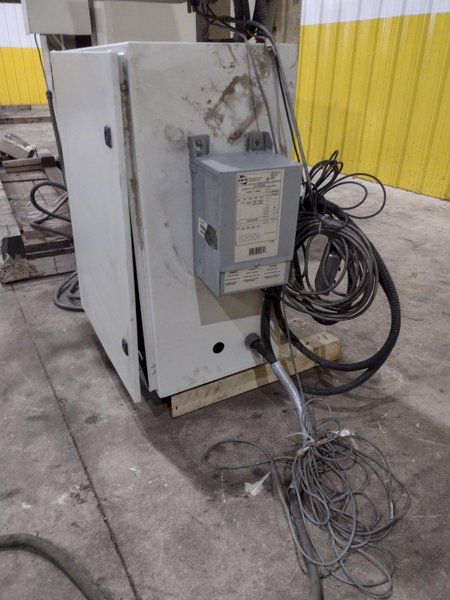 48” WIDE x 30 HP MECHANICAL IN-LINE COIL PRESS &amp; SHEAR WITH PLC VARIABLE SPEED DRIVE: STOCK #22968