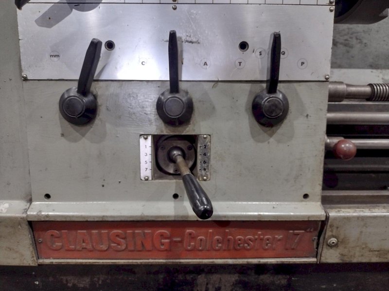 17" x 108" CLAUSING COLCHESTER MODEL #17 ENGINE LATHE, 3.25" HOLE: STOCK #14660
