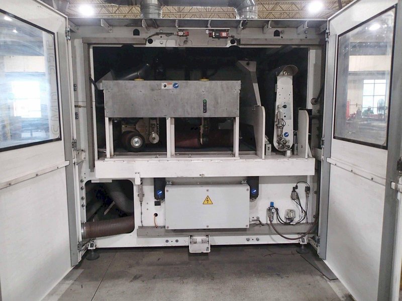 Lissmac Steelmaster SMD 335 REE-S Deburring Edge Rounding Finishing Grinder, 2022 – 53″ Width, Vacuum Table, 3 Aggregate, Conveyor Brush