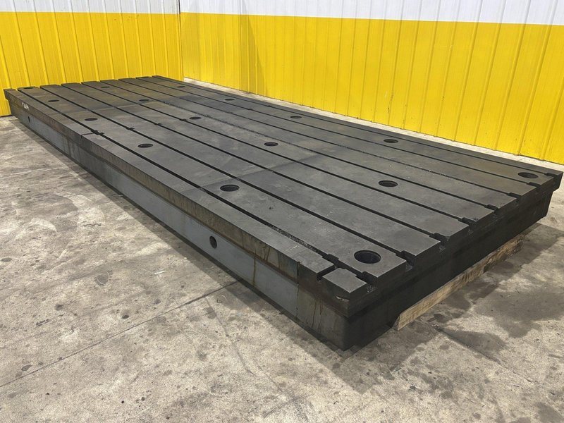 78&quot; X 216.5&quot; &#039; BAY CAST T-SLOTTED CAST LAYOUT FLOOR PLATE: STOCK  #22064