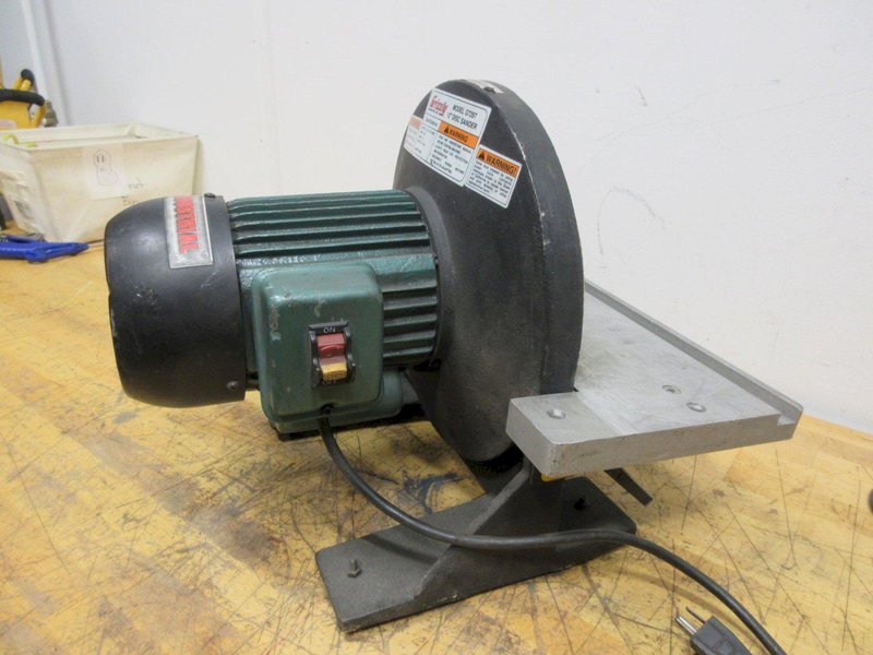 Grizzly Industrial G7297, 12" Bench Top Disk Sander with 45 Degree Adjustable Work Table- Auction Item