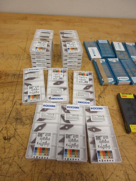 Seco, Thin-bit, Ingersoll, Sumitomo &amp; More - Assorted Indexable Carbide Inserts - NEW- Auction Item