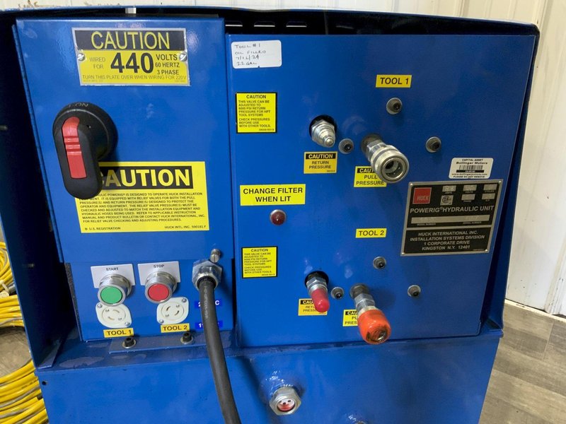 HUCK MODEL 918-5 POWERIG ELECTRIC HYDRAULIC UNIT: STOCK #81201