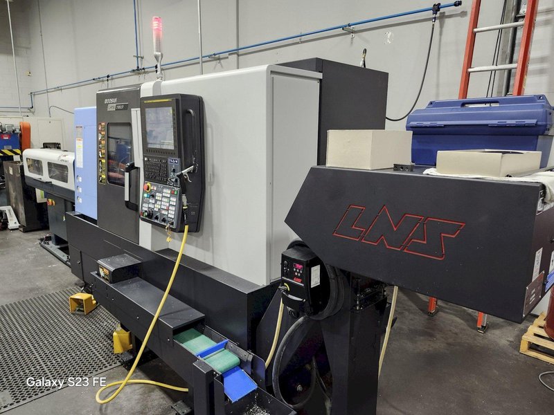 DN Solutions (Doosan) Lynx 2100LSYA CNC Lathe, Live Tooling, Doosan-Fanuc i Series Control, LNS Alpha Series BF, 20 HP, New 2022
