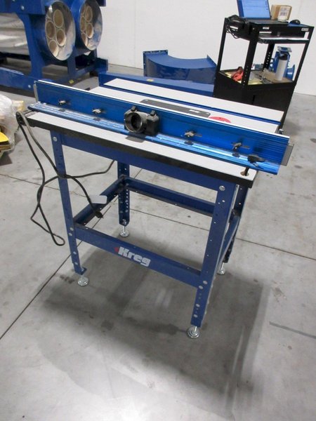 Kreg Precision Router Table System #PRS1045, Adjustable Table and Fence, Dust Collection Port, Dual Outlet Strip with Safety Switch- Auction Item