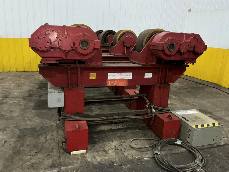 300 TON X 120" DIAMETER WELDWIRE MODEL #CAS-150 TRACK MOUNTED POWERED TANK TURNING ROLLS, 1 DRIVE &amp; 3 IDLERS: YOBRO #25736