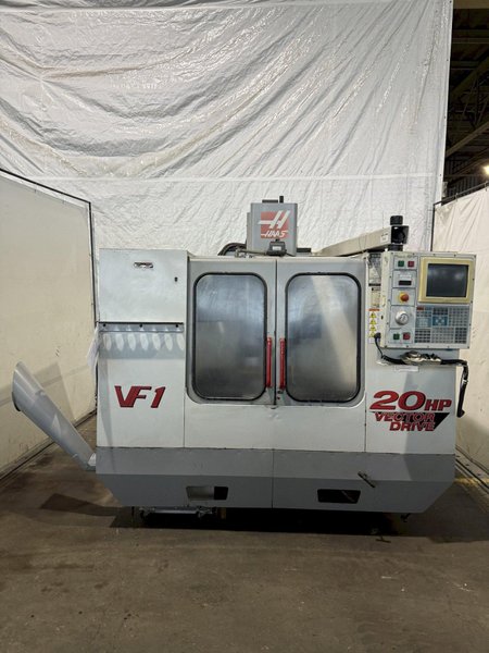HAAS VF–1 VERTICAL MACHINING CENTER. STOCK # 1229024