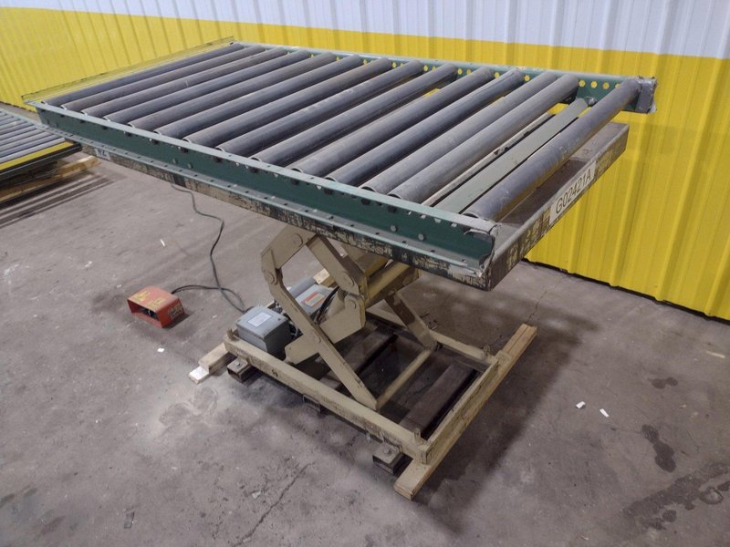 4,000 LBS X 72" X 36" GLOBE INTERNATIONAL HYDRAULIC SCISSOR LIFT TABLE, 110V: STOCK #20941