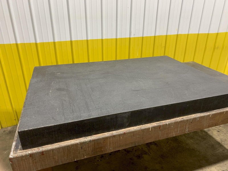 6&#039; X 4&#039; X 6&quot; BLACK GRANITE PRECISION LAYOUT SURFACE PLATE WITH STAND: STOCK 16238