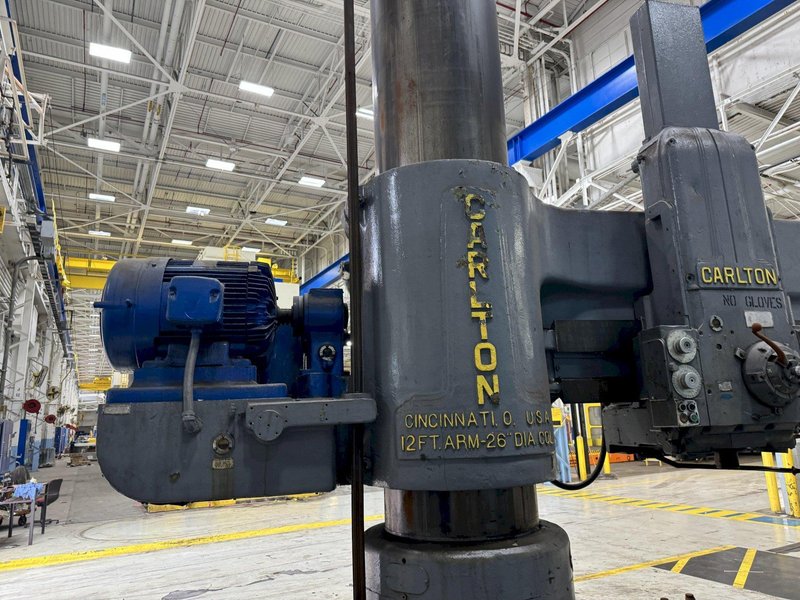 12&#039; X 26&quot; CARLTON 5A RADIAL ARM DRILL. STOCK # 0902724