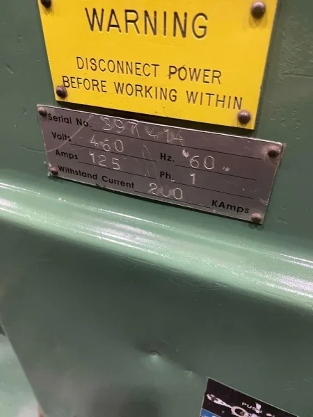 1 1/4&quot; Fastener Engineers Model BW-1250 Butt Welder (14561)