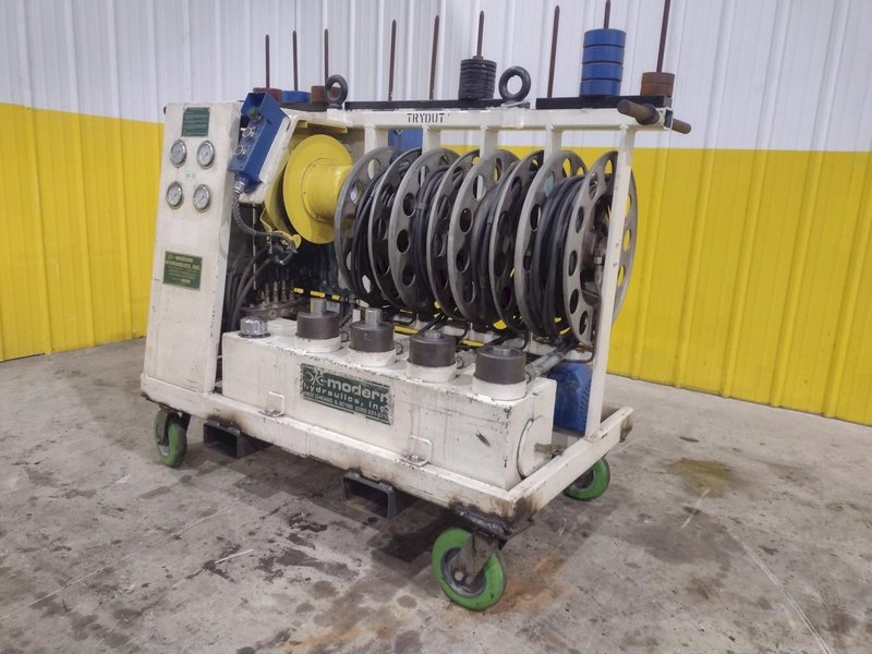 40 TON X 4 CYLINDER MODERN HYDRAULICS UNIFIED HYDRAULIC DIE SEPERATION &amp; JACKING SYSTEM CART STOCK# 3987