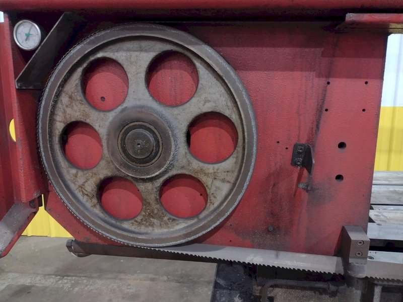 14" X 20.5" BOMAR MODEL #SL-520 SEMI-AUTOMATIC DUAL POST HORIZONTAL BAND SAW, 2003: STOCK #19577