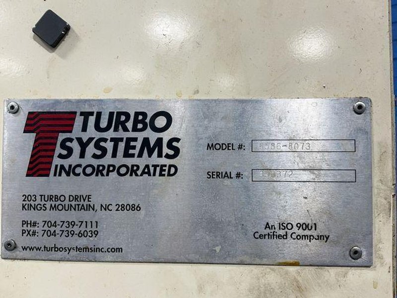 Turbo Systems Incorporated 10” Flat Chip Conveyor - 6586-8073