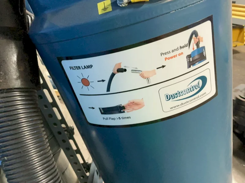 DUSTCONTROL AB PORTABLE DUST COLLECTOR   -  DC 3800TR EX