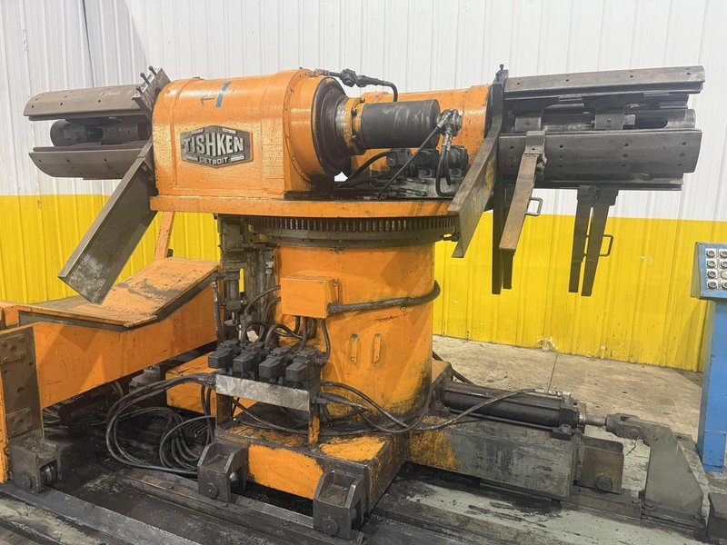 15,000 LB X 16" TISHKEN MODEL #HR-160 DOUBLE END REEL &amp; CAR: YOBRO #25253