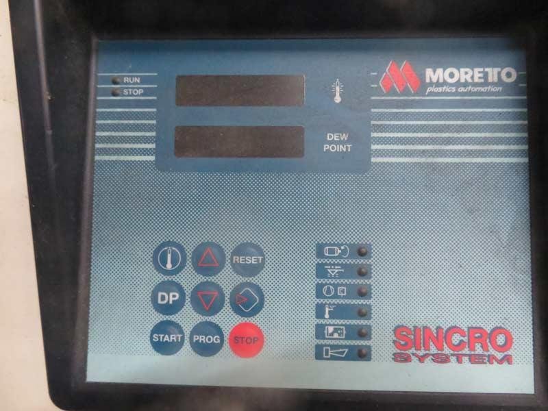 Moretto Model DT 204 MT Dehumidifying Hopper Dryer, 1999