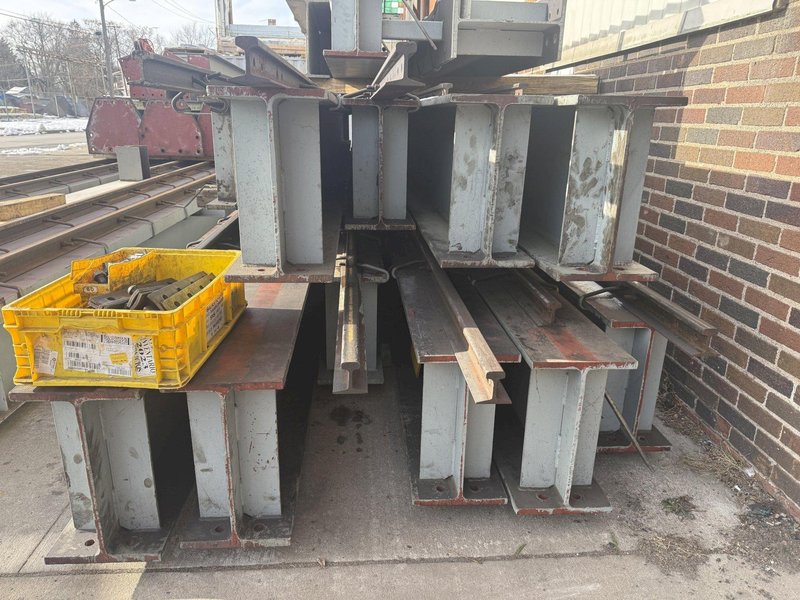 7.5 TON x 48'-9'' x KONE CRANES FREE STANDING CRANE SYSTEM, COMPLETE WITH 140' RUNWAY BEAMS AND UPRIGHTS: YOBRO #24534