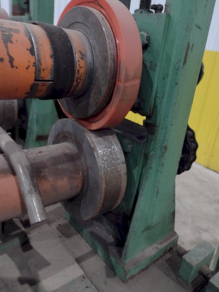 16 STAND X 4&quot; x 36&quot; WIDE R-PANEL ASC ROLLFORMER LINE WITH REEL &amp; CUT OFF, BECK CONTROLS: STOCK 21176