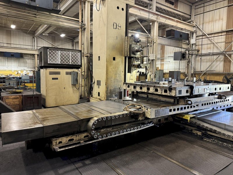6&quot; GIDDINGS &amp; LEWIS H60-T CNC 4-AXIS HORIZONTAL BORING MILL WITH POWERED TAILSTOCK. STOCK # 1002025