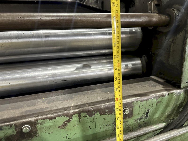 48" X 14 GAUGE AUTOMATIC FEED MODEL 13-32-48 13 ROLL STRAIGHTENER LEVELER: STOCK 19766