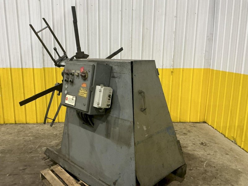 6,000 LBS X 12" COLT MODEL #CR60-12 MOTORIZED UNCOILER COIL REEL: YOBRO #24296