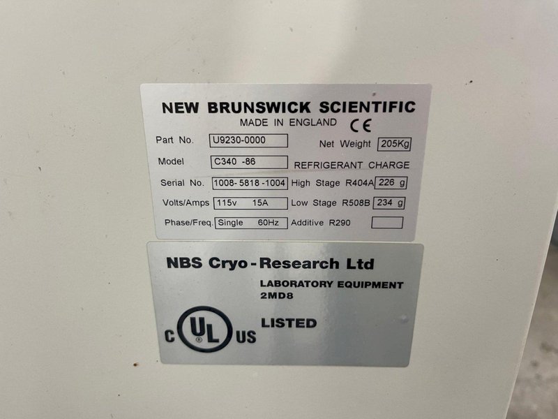 NEW BRUNWICK MODEL #C340-86 SUB ZERO FREEZER: STOCK #77013