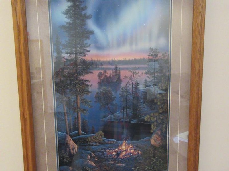 Wall Art, Night Fire by Kim Norlien 25.5&quot;x39&quot;- Auction Item