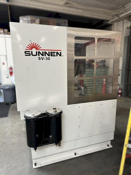 Sunnen SV-30 Vertical Honing Machine 2023 Cylinder King Line Cradle Option and clamp kit single stage assembly GHSS multi-stone tools Vari Speed 50-600rpm 6hp servo spindle motor 95 run hours