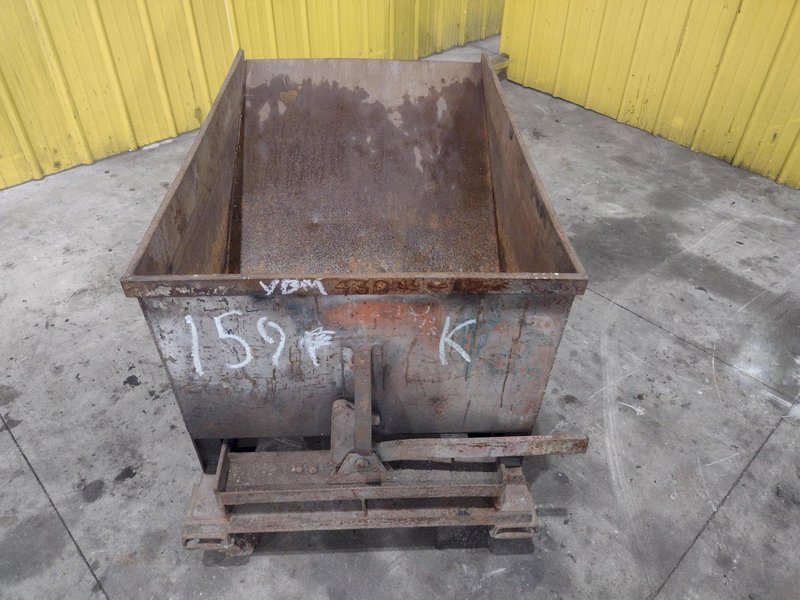 24" X 36" X 36" DUMP HOPPER WITH CASTER WHEELS: STOCK #22897