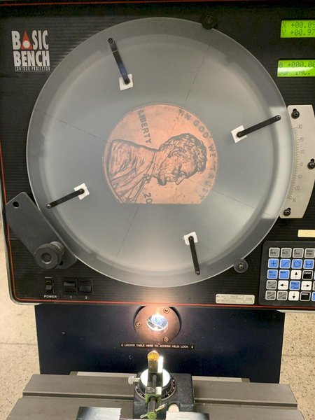 14" Optical Gaging Products (OGP) Basic Bench Optical Comparator