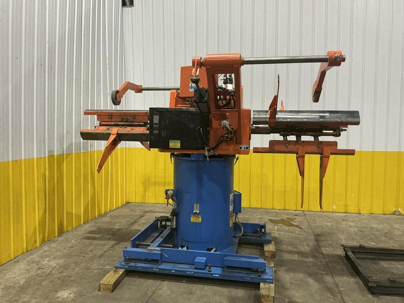 8,000 LB X 36" CWP MODEL #4.5RD-36 DOUBLE END PULL OFF COIL REEL UNCOILER : YOBRO #25028