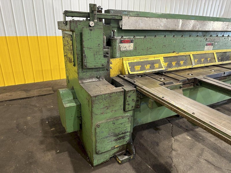 12' X 1/2" WYSONG MODEL #1250 MECHANICAL POWER SQUARING SHEAR: STOCK #19618