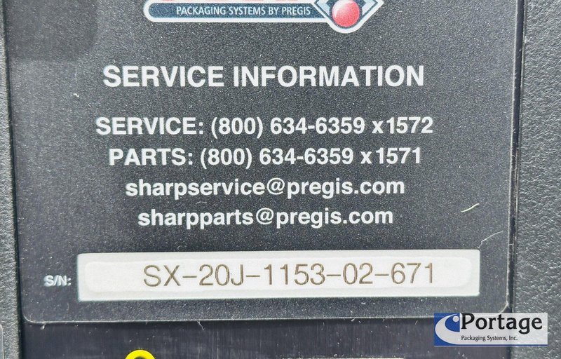 Sharp Packaging Systems  |  SX Tabletop Bagger w/Black Stand / Table INCLUDED