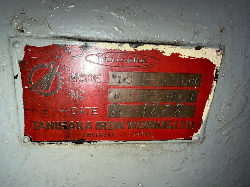 3/8" Tanisaka-Hartford Model 10-400 High Speed Thread Roller