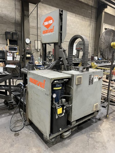 25″ x 20″ Marvel Series F2150A-PC60 Fully Automatic Vertical Band Saw, 2009 – Auto Feed