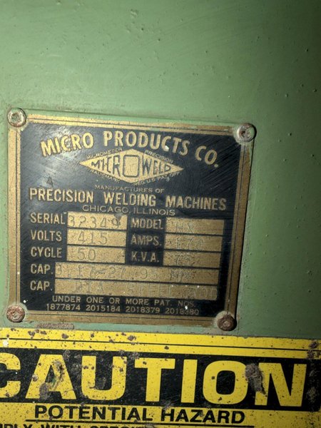 Micro Weld Model HX Butt Welder