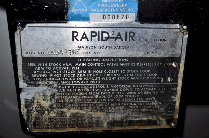 150 LB X 7&quot; RAPID AIR UNCOILER