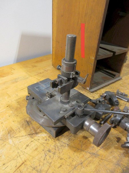 Adjustable Angle Wheel &amp; Tool Forming Manual Machine W/ Wood Case- Auction Item