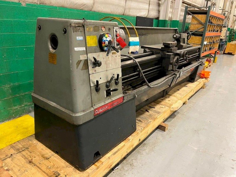 21&quot; x 120&quot; CLAUSING COLCHESTER MODEL #21 ENGINE LATHE 3.5&quot; SPINDLE HOLE: YOBRO #24560