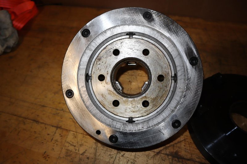 KCM 10" 3-Jaw Chuck A1-8 Mounting W/ Backplate For Haas HRT210- Auction Item