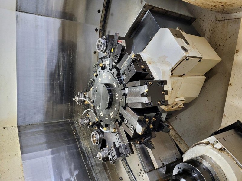 Okuma Genos L300-MYW-e CNC Turning Center – 2018 Sub Spindle, C &amp; Y Axis Lathe